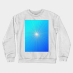 Radiating Blue Starlight Aura Crewneck Sweatshirt